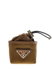 PRADA Keychain Nylon CML Plain Womens 2T170 Used