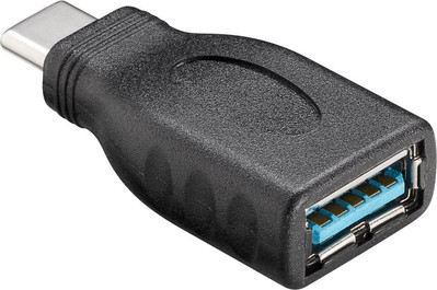 USB-C 3.0 Superspeed Adapter Wandler 3.1 Type C Stecker - A Buchse schwarz