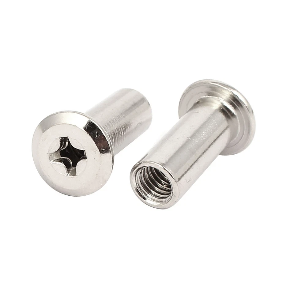 24pcs M6x20mm Innengewinde Kreuzschlitz Zylindermutter Möbelbeschläge - Bild 2 von 3