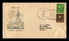 US COVER USS SALAMONIE FIRST DAY NAVAL CANCEL DAMAGED EDGES