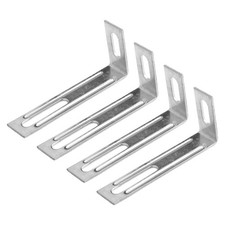 4 Pcs of 3 duty L Shaped Angle Bracket with Bolts Connector