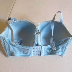 Victoria's Secret Dream Angels Lightly Lined Demi Bra 38DDD Light Blue Lace $59