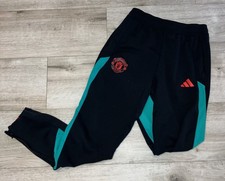 Kids Manchester United Black Trainer Pants Back 2023 IA7288 Boys M Youth Adidas