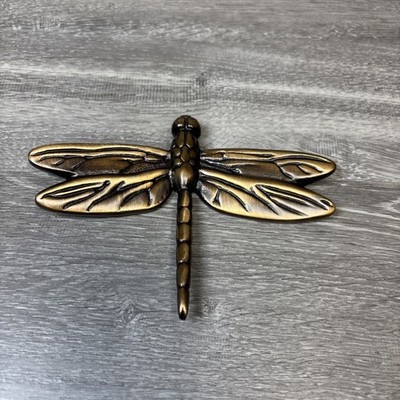 Vintage Michael Healy Dragonfly Door Bronze Knocker Decor Figurine 2000 Rare