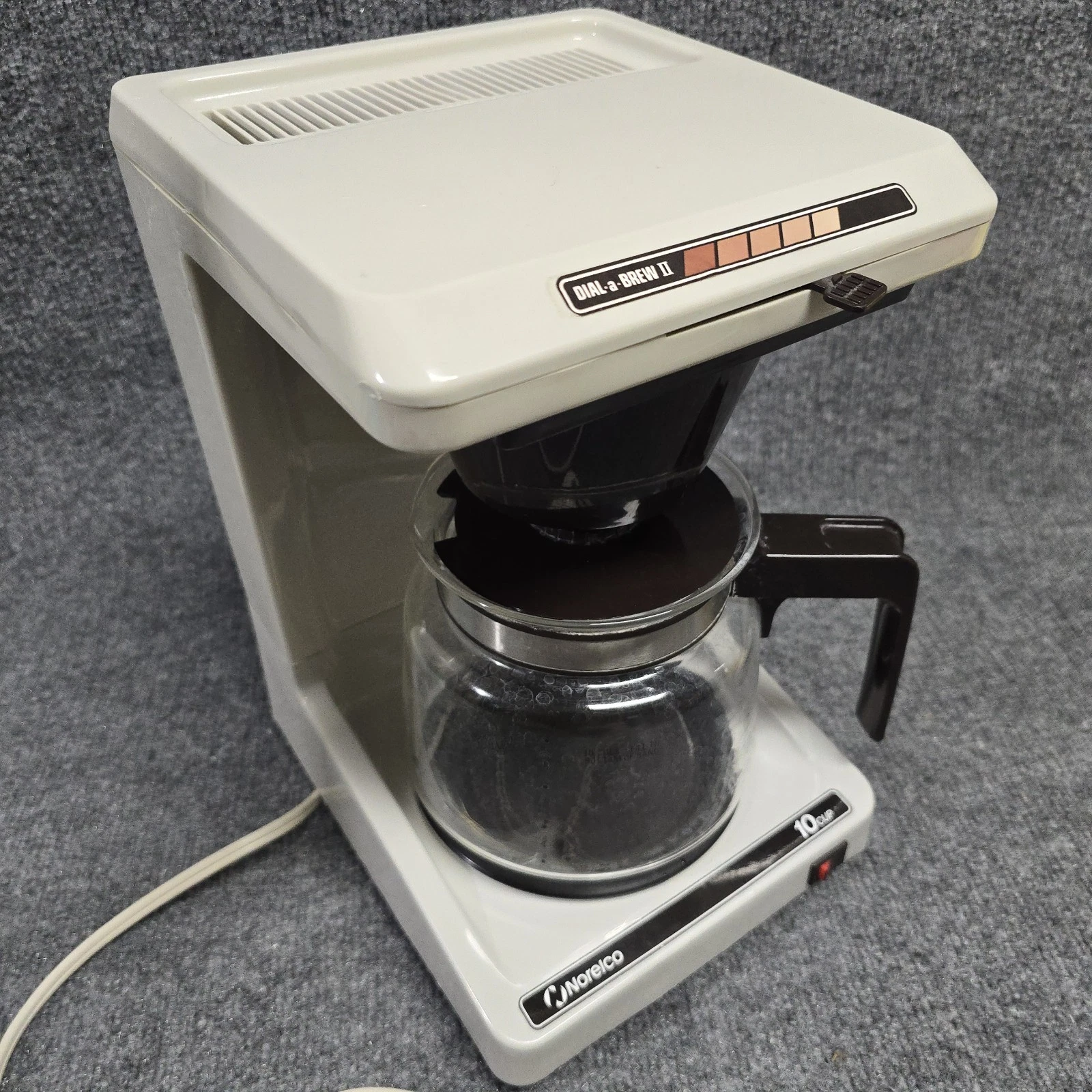 Vintage Norelco Dial-A-Brew II 10 Cup Coffee Maker HB5188 USA Made 70s 80s Works