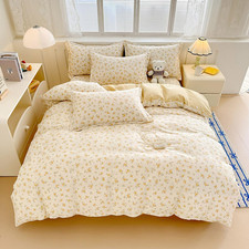 Yellow Queen Comforter Set - Floral Comforter Set Queen Size, Quilt Bedding Set