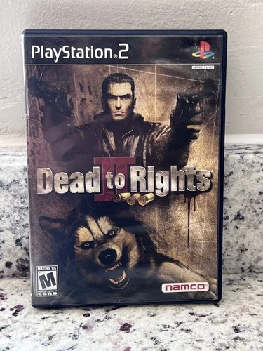 Dead to Rights II PlayStation 2 Video Game PS2 NTSC Namco Action Shooter