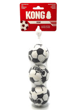 KONG Sport Soccer Tennis Balls Medium 3-pack Tough No Squeak Dog Fetch Toy 2.5"
