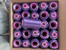 50 Spools Violet color Sewing Serger MultiPurpose Thread T27 S2 100 Polyester