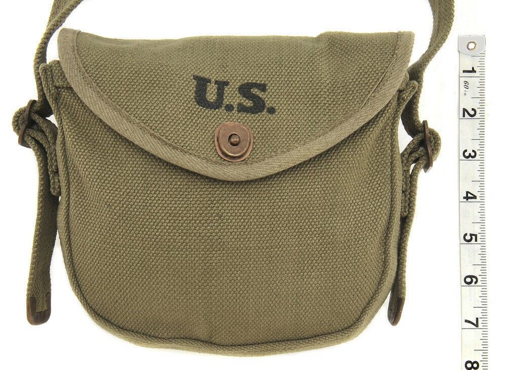 U.S. WW2 Thompson Drum Magazine Pouch for .45 ACP Marked JT&L 1944