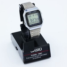 Casio TC600 Vintage Touch Sensor Calculator W...