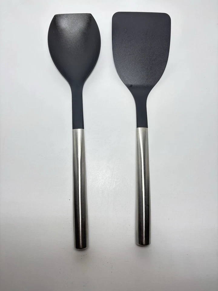 WILLIAMS SONOMA Signature Nonstick Spatula Turner & Sauté Spoon Stainless Steel - Image 2 of 4