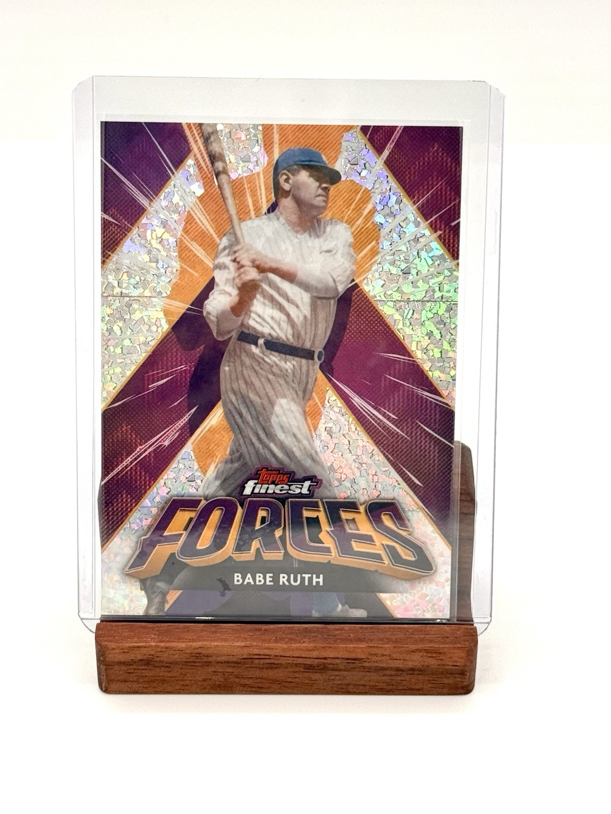 2026 Topps Finest | Finest Forces Babe Ruth Mini-Diamond Refractor | Case Hit