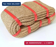8mm Jute Twine Rope - 164ft Heavy Duty Natural Jute String for Gardening, Crafts