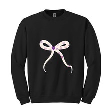Cute Sweater , A bow sweatshirt , Lovely Sweater , Trendy Sweater , a Pink Bow S