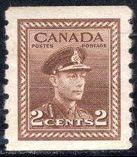 Canada Stamp Scott #264, 2c, King George, Coil, MNH, SCV$3.00