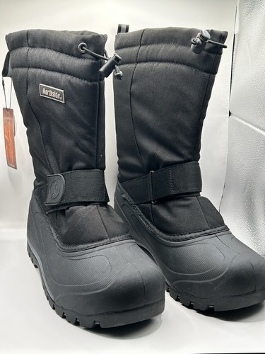 Northside Snow Boots Mens 9 Black Insulated Waterproof Winter NWT