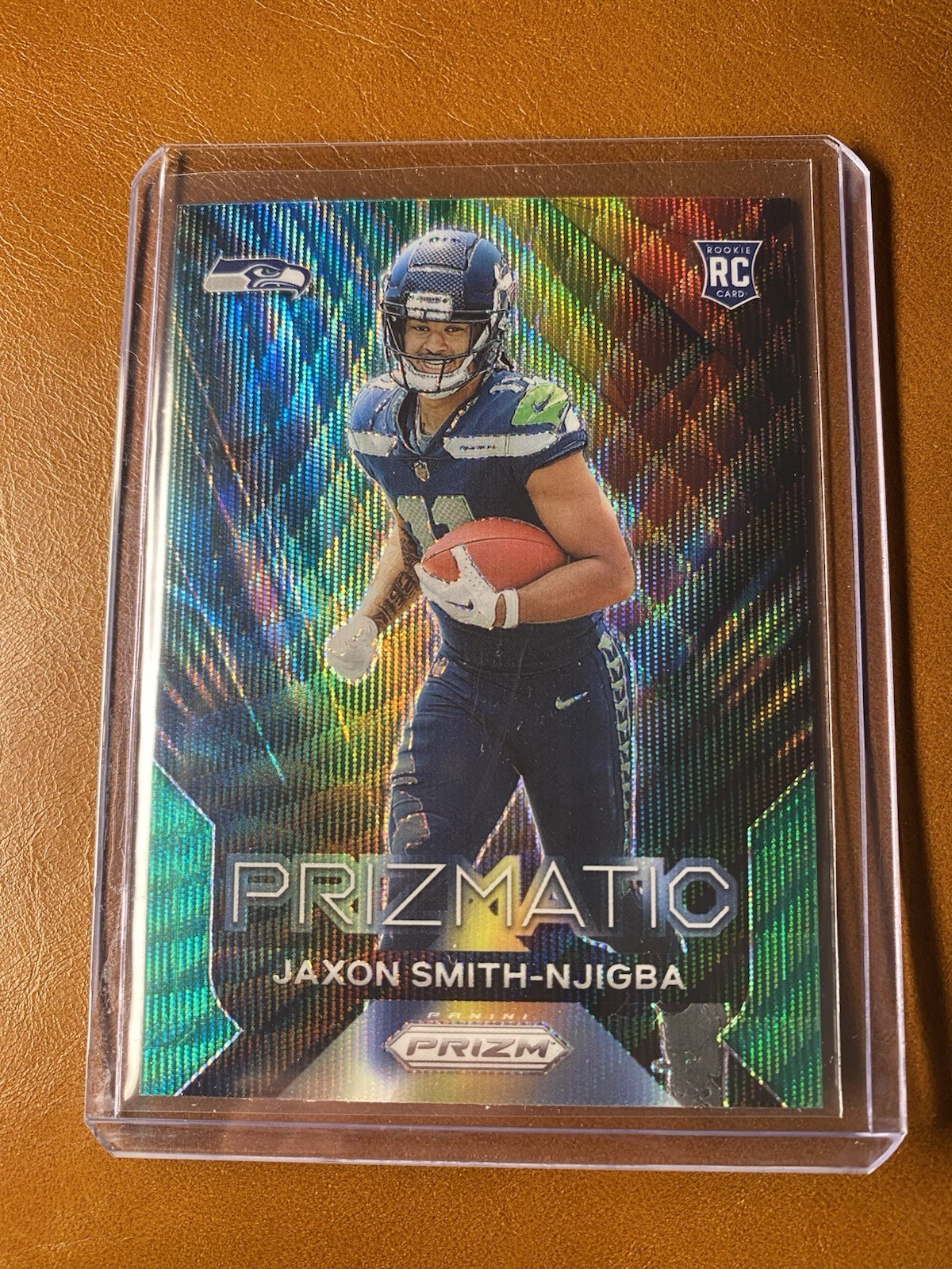 2023 Panini Prizm - Prizmatic Jaxon Smith-Njigba #1 Green Wave Prizm (RC)