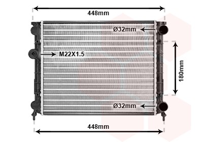 98002002 VAN WEZEL Kühler, Motorkühlung für LIGIER