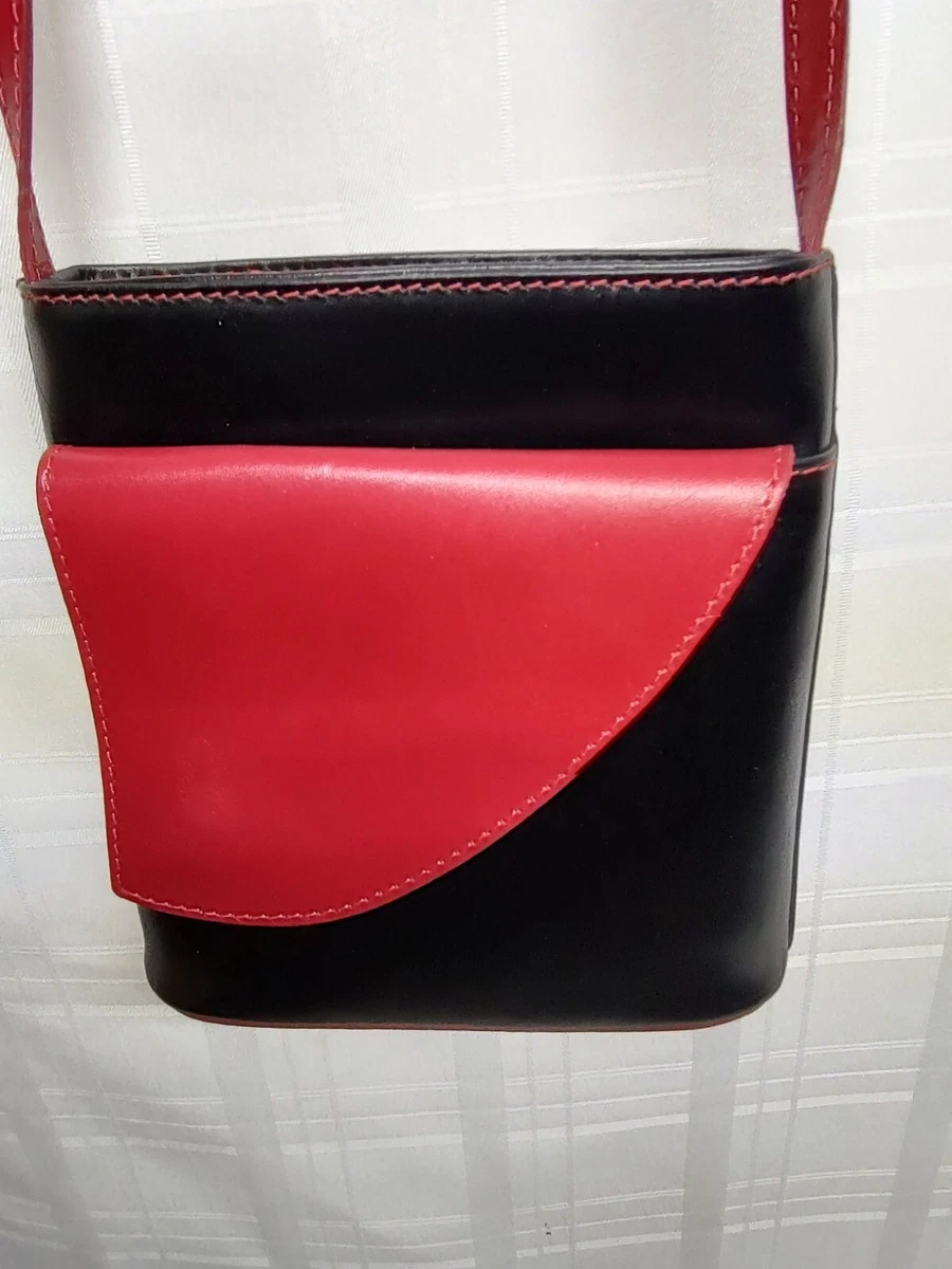 Vera pelle red bag sale