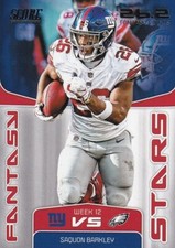 2019 Panini Score Football Saquon Barkley Fantasy Stars No. FS-7 New York Giants