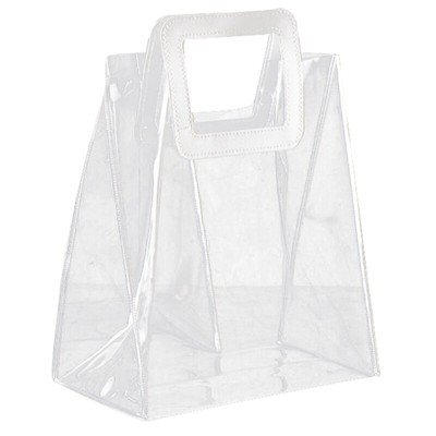 clear plastic handbolsas totes