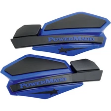 Powermadd Star Series Replacement ATV Handguards Hand Guards Blue Black 34204