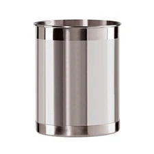 Oggi Stainless Steel Utensil Holder - 5" Diameter, Utensil  Assorted Colors 