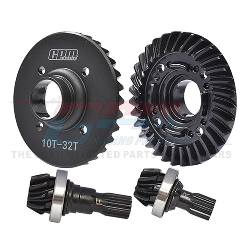 GPM 1.6 Mod Taglio Spirale F&R Anello Diff Pignone Ingranaggio Set 10/32T per X-MAXX XRT 8S - Foto 10 di 11