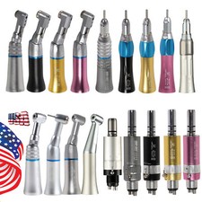 Dental slow low speed straight handpiece/contra angle/air motor 2/4h fit NSK ns