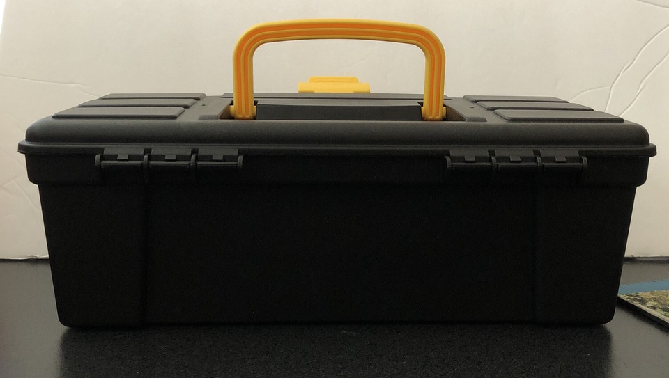 Portable Mini Toolbox Hand Held Carry Storage Lockable Small Tool Box ...