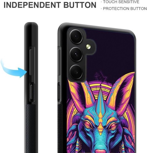 Anti scratch Cover art work anubis god For Samsung A15 A16 S23 S24 S25 Ultra FE - 第 8/25 張圖片