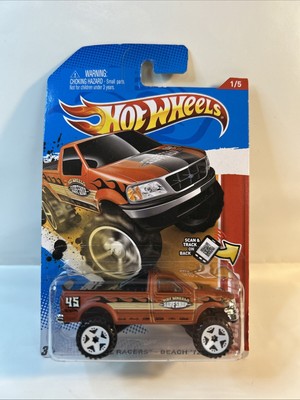 2012 Hot Wheels Brown  95 FORD F-150 Truck Thrill Racer Beach #206