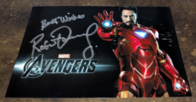 Robert Downey Jr. IRONMAN Autopen Autograph 4x6 photo on My Photo