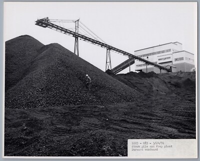 1972 Peabody Coal Company Mines Tiger Mine Alabama 8x10 Photo Stockpile & Prep