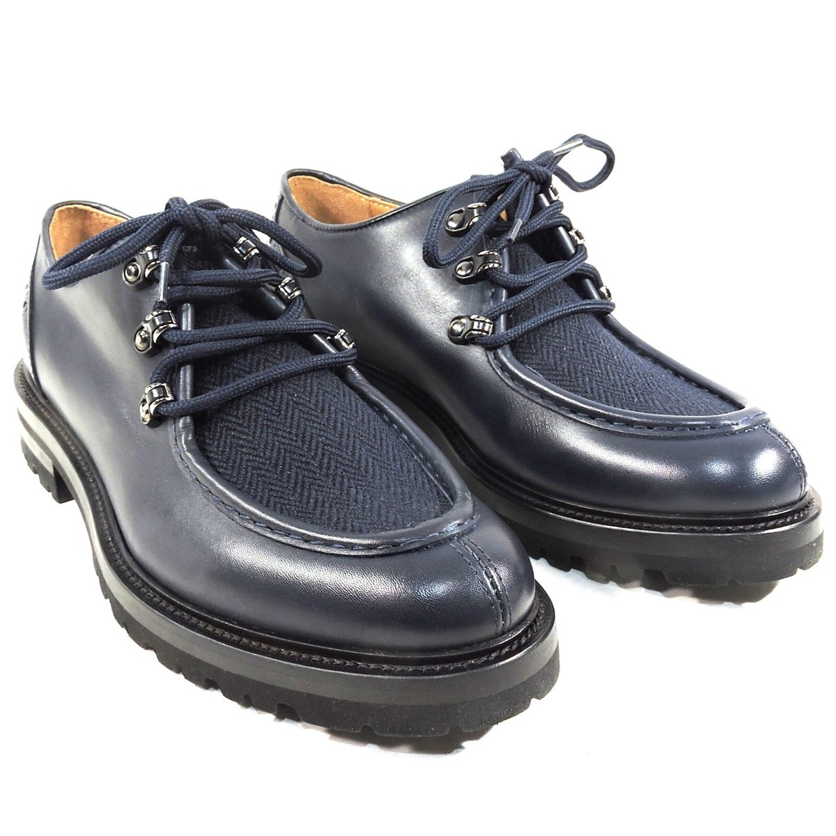 ALBERTO CICCIOLI ?? MEN\'S BLUE SOFT LEATHER OXFORD SHOES ALBERTO CICCIOLI ?? MEN main image 2