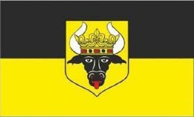 Aufkleber Krakow am See Flagge Fahne 8 x 5 cm Autoaufkleber Sticker