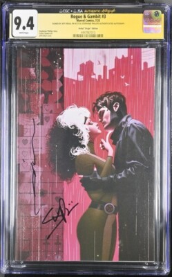 Rogue & Gambit (2023) # 3 (CGC 9.4 SS) Signed Jeff Dekal * Phillips Autograph