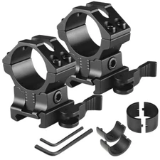 2pcs QD Adjustable Height scope mount precision Picatinny Scope Ring 1''/30mm 