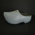 Frankoma Art Pottery Dutch Shoe #913 Planter Blue-Green