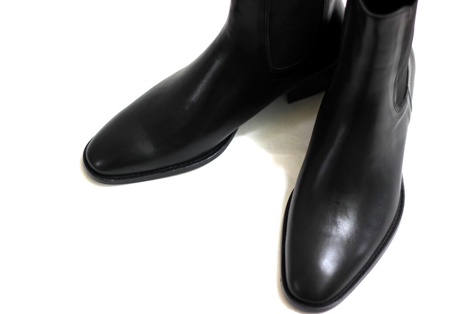 Luxury Mens Suede Chelsea Boots  Pointed Toe NonSlip Sole