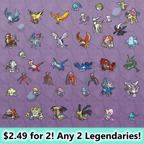 Pokemon Brilliant Diamond Shining Pearl Legendaries 6IV 