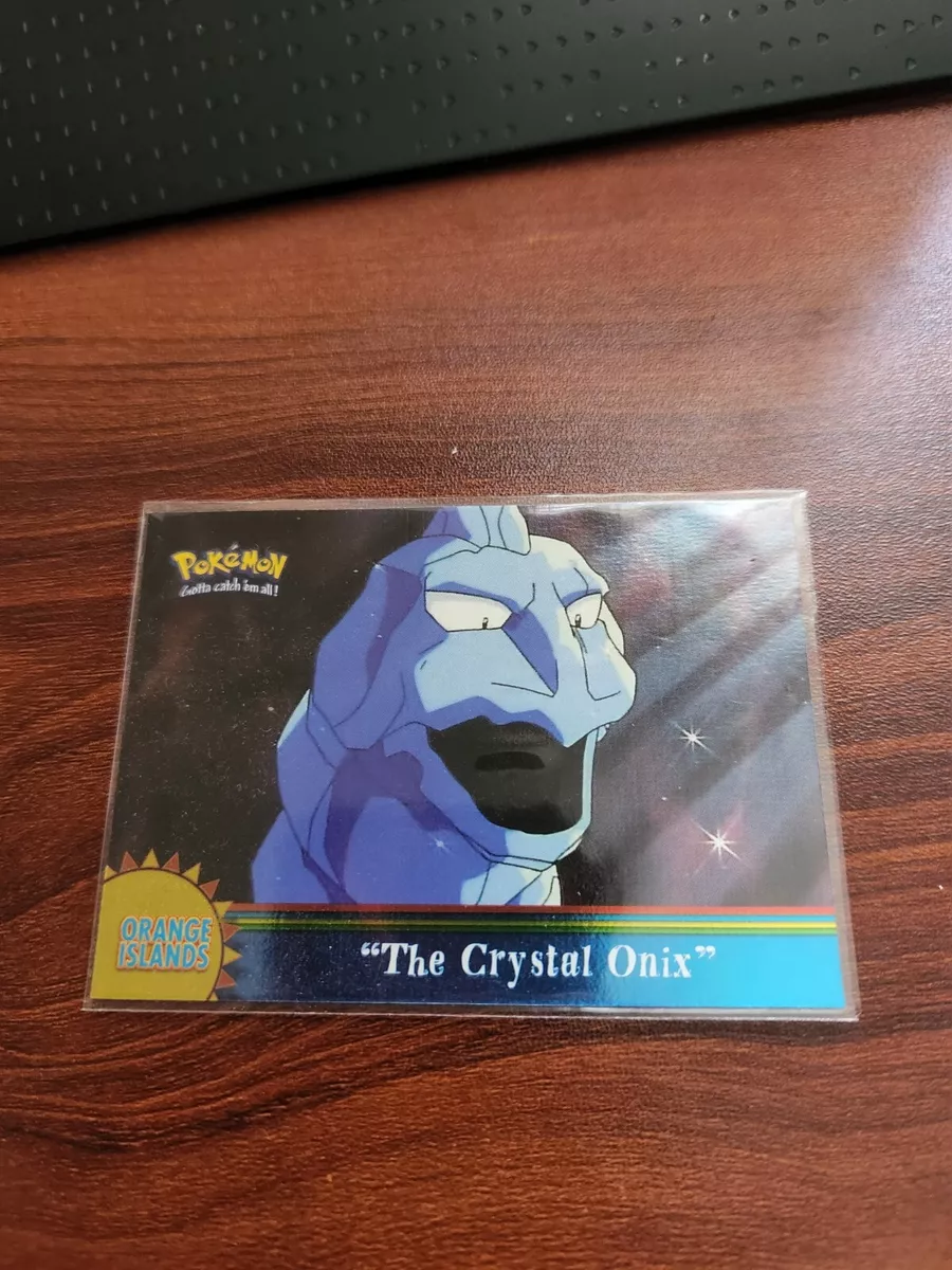 Pokemon TOPPS Orange Islands Crystal Onix Holo