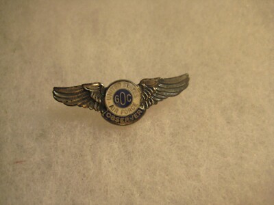 United States Air Force Observer GOC Pin Silver Tone | eBay