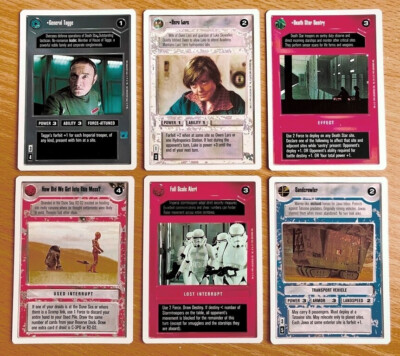 EINZELNE SELTENE & UNCOMMON KARTEN Premiere - Star Wars CCG Unlimited M/NM (Decipher)