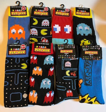 NEW PAC-MAN CREW SOCKS SOCK SIZE 10-13 CHOOSE 1 or ALL 1 SHIP