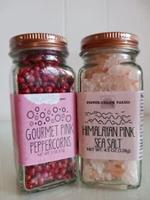 Pepper Creek Farms Himalayan Pink Sea Salt & Gourmet Pink Peppercorns 4.5 & 2 Oz