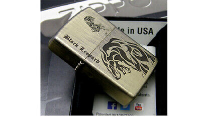 超美品 Zippo lighter Korea Japan BLACK LEOPARD VIN brushed antique その他