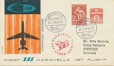 DÄNEMARK 1959, Kab.-Erstflug der SAS m. Caravelle Jet "KOPENHAGEN - STUTTGART"