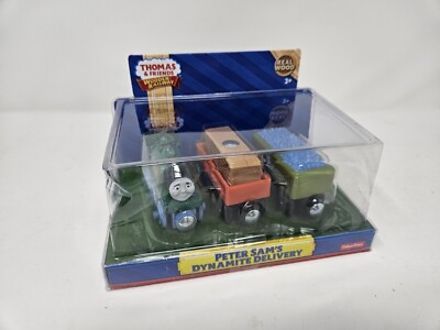 NEW Thomas & Friends Wooden Railway Quarry Peter Sam's Dynamite Delivery Y4103
